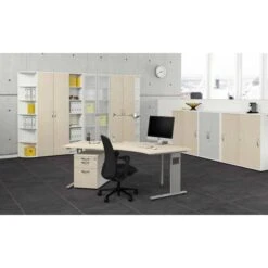 Geramöbel Schreibtisch Elektro Flex, Ahorn, Elektrisch Verstellbar, 216,6 X 113cm, 135° Winkel -Geschäft Für Bürobedarf 4d694f8296976a54433d7db68ac4a141d3c7c81e schreibtisch geramoebel elektro flex ahorn