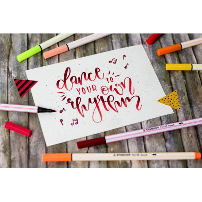 Stabilo Brush-Pen Pen 68 Brush, 568/24-211, Farbig Sortiert, Pinselspitze Flexibel, 24 Stück 6 Stabilo Brush-Pen Pen 68 Brush, 568/24-211, Farbig Sortiert, Pinselspitze Flexibel, 24 Stück – Bild 4