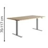 Topstar Schreibtisch E-Table,TTS18080GA, Elektrisch Höhenverst., 180 X 70-120 X 80cm, Ahorn -Geschäft Für Bürobedarf 502adaee8f04adac822510caa452eab8f2eae1c4 schreibtisch topstar e table tts18080ga