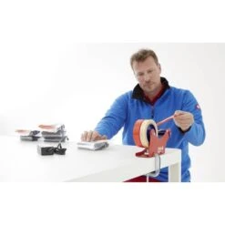 Tesa Klebefilmabroller 6012, Rot / Blau, Tischabroller Für 2 Kleberollen 25mm X 66m -Geschäft Für Bürobedarf 509cf8c1d19ef03e608eda04836b72236750829b klebefilmabroller tesa 6012 rot blau