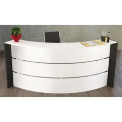 Kerkmann Empfangstheke Bari 3562, Weiß / Weiß, 257,4 X 112 X 112,5 Bogentheke -Geschäft Für Bürobedarf 527ae0b7e8cda1aa216787cd526f91f448dacacd empfangstheke kerkmann bari 3562