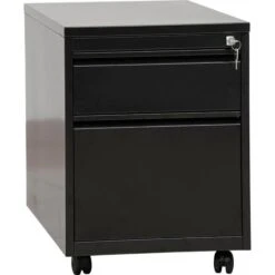 G-Office Rollcontainer MPG/M.2, Metall, Schwarz, Mit 1 Schub Und Hängeregistratur, Abschließbar