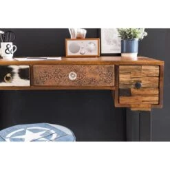 Wohnling Schreibtisch Patna WL5.097, Mango, Maße: 120 X 60cm, Aus Massivholz -Geschäft Für Bürobedarf 53d82c0161026530b7a0290f65559a03823327af schreibtisch wohnling patna wl5.097 mango