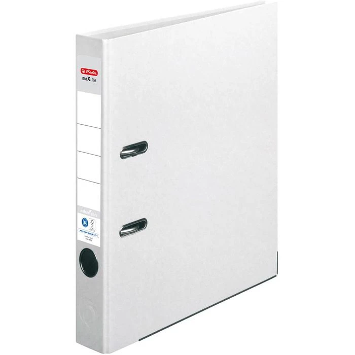 Herlitz MaX.file Nature Plus 10841690 Ordner, A4, Schmal, Karton, Weiß, 5cm 3 Herlitz MaX.file Nature Plus 10841690 Ordner, A4, Schmal, Karton, Weiß, 5cm
