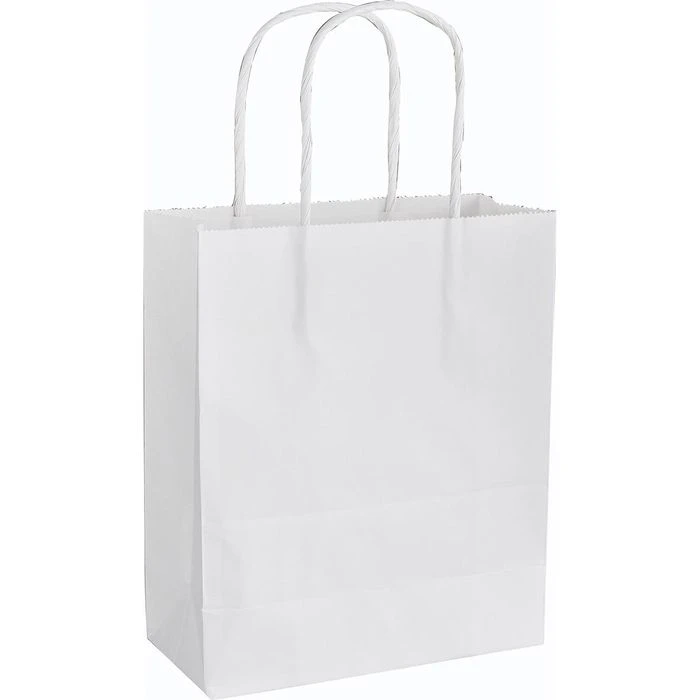 Folia Tragetaschen Weiß, 18 X 21cm, Papiertüten Mit Henkel, 20 Stück 3 Folia Tragetaschen Weiß, 18 X 21cm, Papiertüten Mit Henkel, 20 Stück