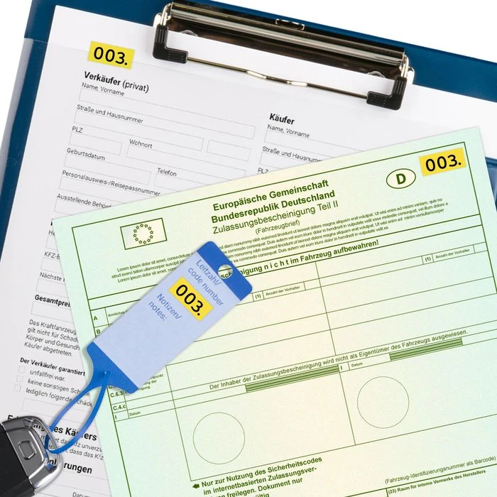 Herma Nummernetiketten 4801 10 X 22mm Gelb 3000 Stück 4 Herma Nummernetiketten 4801 10 X 22mm Gelb 3000 Stück – Bild 2