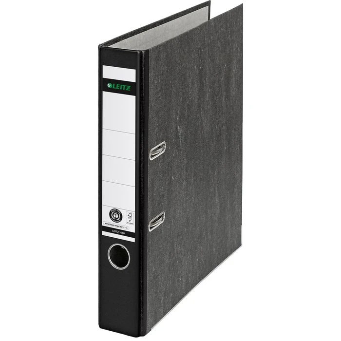 Leitz 1050-50-95 Ordner, A4, Schmal, Karton, Schwarz 3 Leitz 1050-50-95 Ordner, A4, Schmal, Karton, Schwarz