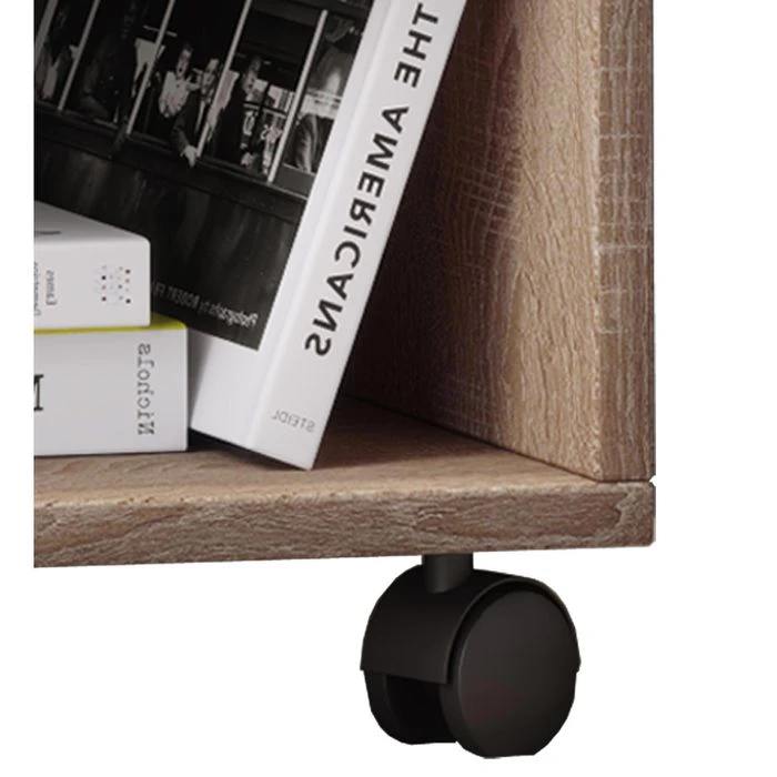 VCM Beistellschrank Rolda 913911, Sonoma Eiche, Mit Schublade Und Rollen, 45x54x38cm 6 VCM Beistellschrank Rolda 913911, Sonoma Eiche, Mit Schublade Und Rollen, 45x54x38cm – Bild 4