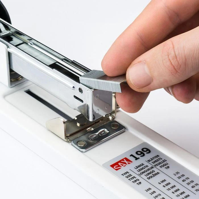 SAX Heftgerät Design 199, 0-199-19, Blockhefter, Heftleistung 100 Blatt, Schwarz 4 SAX Heftgerät Design 199, 0-199-19, Blockhefter, Heftleistung 100 Blatt, Schwarz – Bild 2