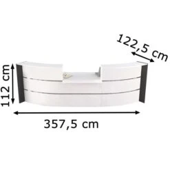 Kerkmann Empfangstheke Bari 3564, Weiß / Weiß, 357,5 X 112 X122,5cm Bogentheke M. Beratungsplatz -Geschäft Für Bürobedarf 5b8c015a09792b7ce710e25d6d911305e2a66449 empfangstheke kerkmann bari 3564 weiss weiss