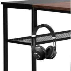 HJh-OFFICE Schreibtisch Workspace H I 830059, Mit 2 Regalfächern, Maße: 120 X 60cm, Braun -Geschäft Für Bürobedarf 5bc3627b43887f2c7ba9d4e02ac26221a8ba6c7e schreibtisch hjh office workspace h i 830059