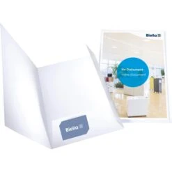 Biella Pearl 1 Präsentationsmappe A4 Karton Weiß