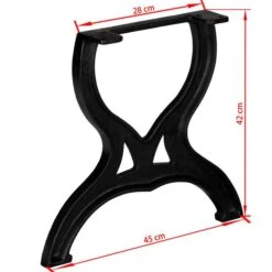 VidaXL Tischbein 245433, Esstischbeine, Höhe 42cm, Schwarz, 2 Stück 17 VidaXL Tischbein 245433, Esstischbeine, Höhe 42cm, Schwarz, 2 Stück -Geschäft Für Bürobedarf 5f443bb3e1b7932fbed4b18465812032bb558cf2 tischbein vidaxl 245433