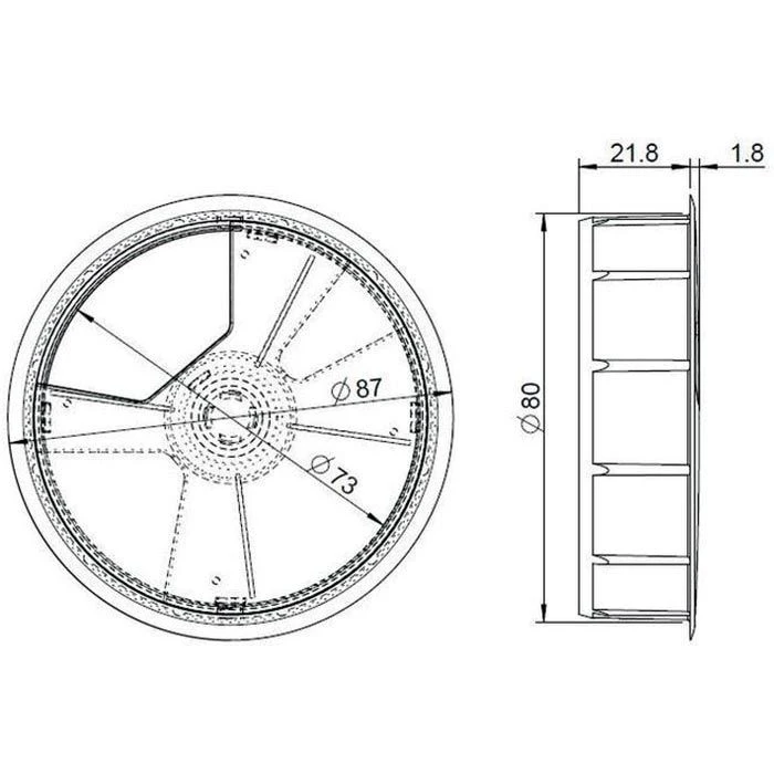 Actiforce Kabeldurchlass Ø 80 Mm, Ausführung Kunststoff, Silber 4 Actiforce Kabeldurchlass Ø 80 Mm, Ausführung Kunststoff, Silber – Bild 2