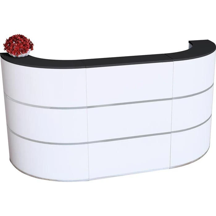 Kerkmann Empfangstheke Cento 3a, 3856, Weiß / Anthrazit, 260 X 110 X 80cm, Rezeption 3 Kerkmann Empfangstheke Cento 3a, 3856, Weiß / Anthrazit, 260 X 110 X 80cm, Rezeption