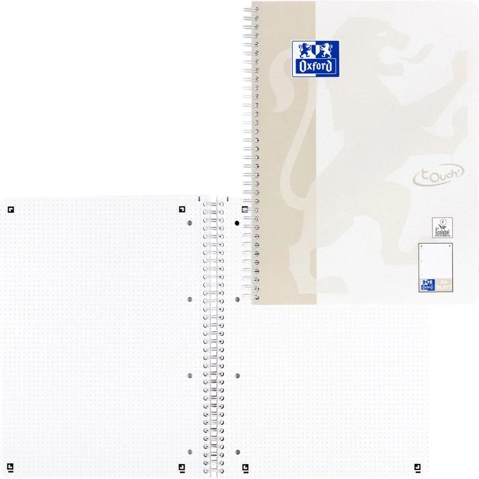 Oxford Collegeblock Touch, 400132395, A4, Ohne Rand, 90 G/m², 80 Blatt, Gepunktet 3 Oxford Collegeblock Touch, 400132395, A4, Ohne Rand, 90 G/m², 80 Blatt, Gepunktet