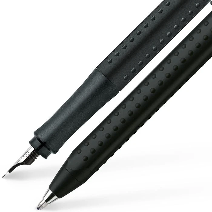 Faber-Castell Schreibset Grip 2011 Schwarz, Kugelschreiber & Füller, Etui Aus Metall 5 Faber-Castell Schreibset Grip 2011 Schwarz, Kugelschreiber & Füller, Etui Aus Metall – Bild 3