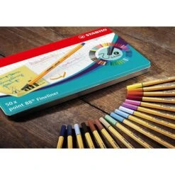 Stabilo Fineliner Point 88, 8850-6, Strichbreite 0,4mm, Farbig Sortiert, 50 Stück -Geschäft Für Bürobedarf 64b5958b96b81ff06943a6a4787e6c3e55964aff fineliner stabilo point 88 8850 6