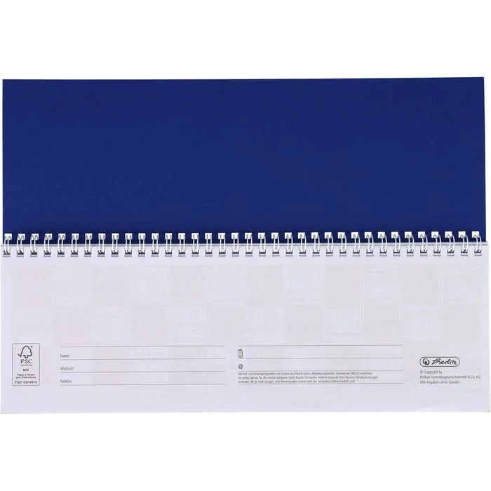 Herlitz Tischkalender Colour, 1 Woche Auf 2 Seiten, Quer, Register, 30 X 11 Cm 10 Herlitz Tischkalender Colour, 1 Woche Auf 2 Seiten, Quer, Register, 30 X 11 Cm – Bild 8