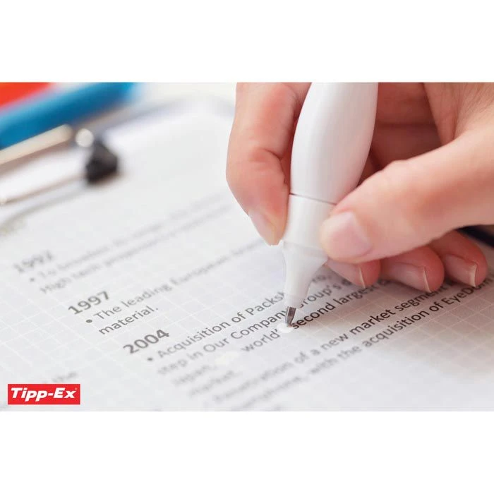 Tipp-Ex Korrekturstift Shake N Squeeze, Mit Metallrollkugel, Weiß, 8ml 4 Tipp-Ex Korrekturstift Shake N Squeeze, Mit Metallrollkugel, Weiß, 8ml – Bild 2