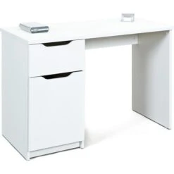 Inter-Link Schreibtisch Westphalen, 19040050, Weiß, Mit Standcontainer, Maße: 115 X 55 Cm