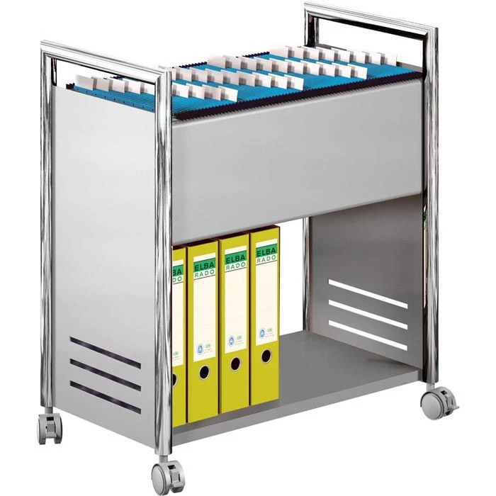 Kerkmann Hängeregistraturwagen 3123 Artline, Für 80 Mappen A4, Silber 3 Kerkmann Hängeregistraturwagen 3123 Artline, Für 80 Mappen A4, Silber