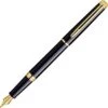 Waterman Füller Hemisphere G.C., S0920630, Edelstahl, Vergoldet, Schwarz Glänzend, Feder M -Geschäft Für Bürobedarf 7457ce25e36b30b603840e5071edd44ffbedfd63 fueller waterman hemisphere g.c. s0920630
