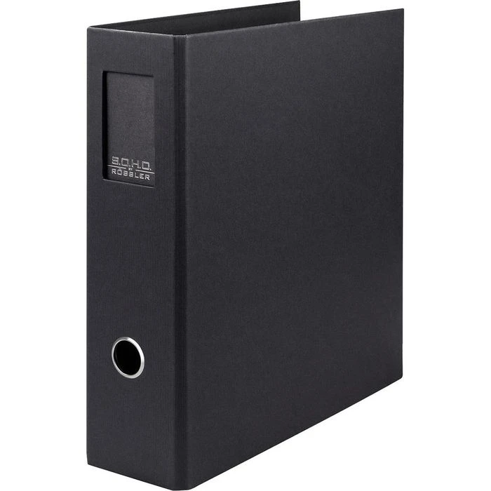 Rössler-Papier Ordner 1317452709 S.O.H.O., Karton, A4, 8,5cm, Schwarz, Mit Rückenschild 3 Rössler-Papier Ordner 1317452709 S.O.H.O., Karton, A4, 8,5cm, Schwarz, Mit Rückenschild