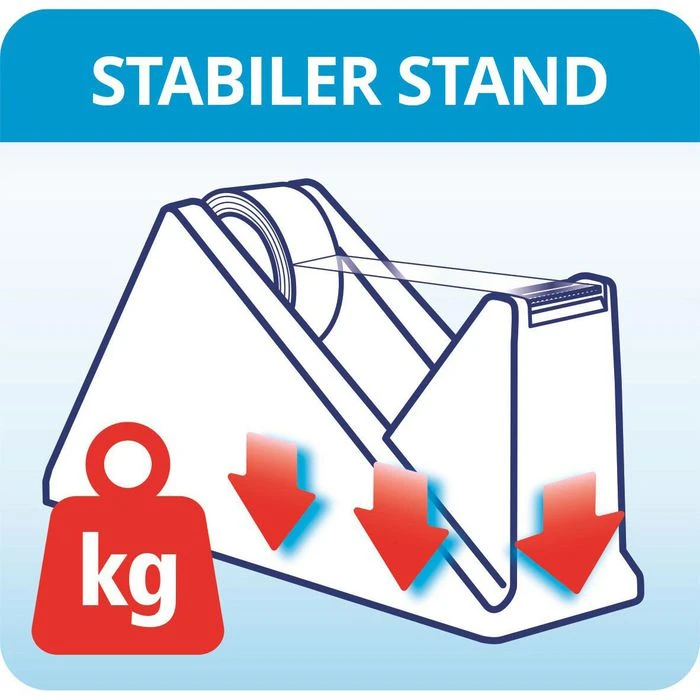 Tesa 59327 Schwarz Klebefilmabroller 6 Tesa 59327 Schwarz Klebefilmabroller – Bild 4