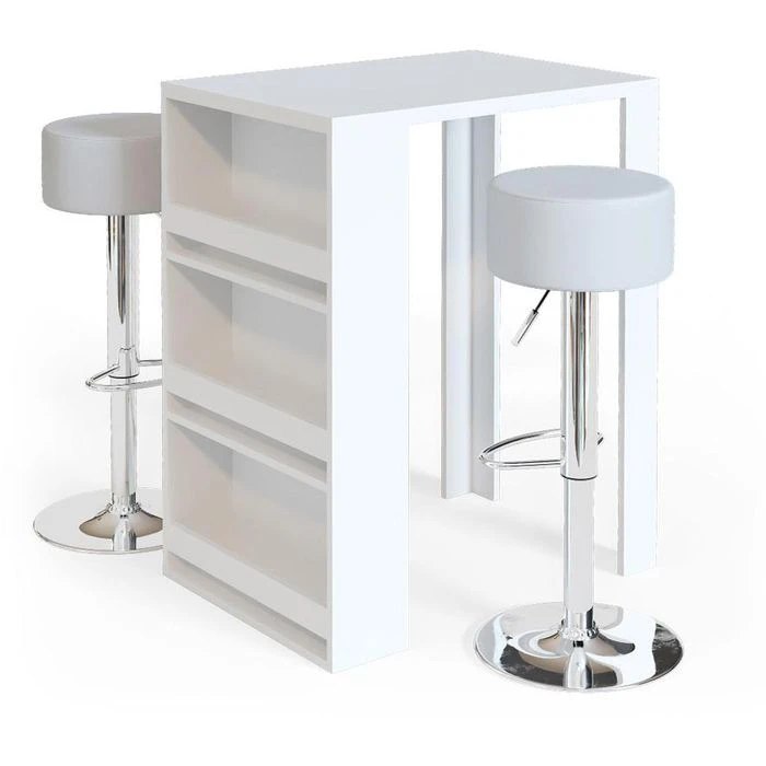 Vicco Bartisch Set Mit Hocker, Maße: 57 X 106 X 80cm, Weiß 3 Vicco Bartisch Set Mit Hocker, Maße: 57 X 106 X 80cm, Weiß