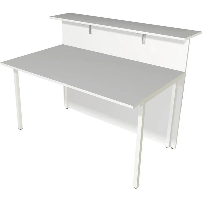 Kerkmann Empfangstheke Atlantis 3302, Nussbaum / Weiß, 135 X 108 X 92, Grundtheke Gerade 3 Kerkmann Empfangstheke Atlantis 3302, Nussbaum / Weiß, 135 X 108 X 92, Grundtheke Gerade