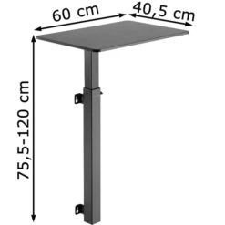 LogiLink Wandschreibtisch EO0015, Höhenverstellbar, 60 X 75,5-120 X 40,5cm, Schwarz -Geschäft Für Bürobedarf 7a7ba0db779f82475ceb99f22495a7acfaad8507 wandschreibtisch logilink eo0015