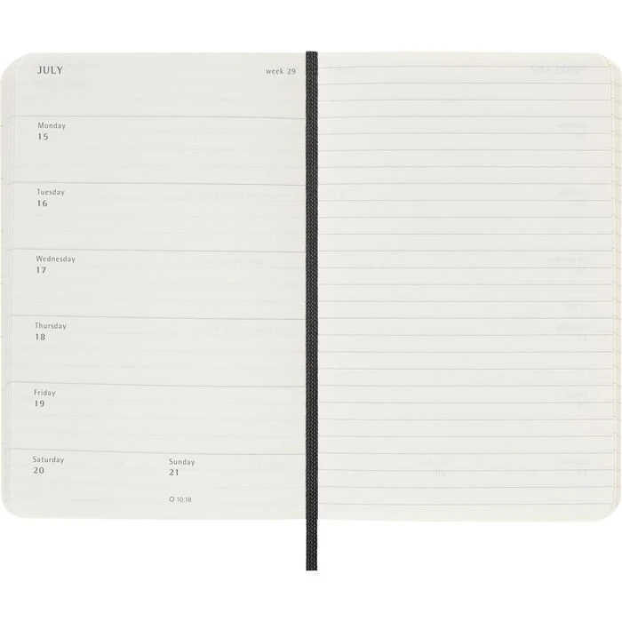 Moleskine Taschenkalender Pocket, 1 Woche Auf 2 Seiten, Softcover, Englisch, A6 5 Moleskine Taschenkalender Pocket, 1 Woche Auf 2 Seiten, Softcover, Englisch, A6 – Bild 3
