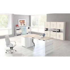 Kerkmann Standcontainer Move 3, Weiß / Ahorn, Holz, 4 Schübe, Abschließbar -Geschäft Für Bürobedarf 80cd9d2ddc348cc0d1441526bc0af1397029e656 standcontainer kerkmann move 3 weiss ahorn