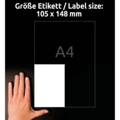 Zweckform 3483 Avery Etiketten 105 X 148mm Weiß -Geschäft Für Bürobedarf 845275799dbf45c85caddf9e244c0d6817c290fc universaletiketten zweckform 3483 weiss