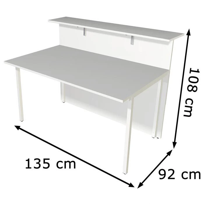 Kerkmann Empfangstheke Atlantis 3302, Nussbaum / Weiß, 135 X 108 X 92, Grundtheke Gerade 7 Kerkmann Empfangstheke Atlantis 3302, Nussbaum / Weiß, 135 X 108 X 92, Grundtheke Gerade – Bild 5