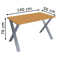 VCM Schreibtisch Lona, 914666, Buche, Maße: 140 X 50cm -Geschäft Für Bürobedarf 86b08de6cabb83cf2468c6bba21318a58372a04d schreibtisch vcm lona 914666 buche