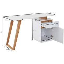 Wohnling Schreibtisch WL6.369, Weiß, Maße: 140 X 58cm -Geschäft Für Bürobedarf 88d2f85edcd4a3ad168d93493ce1b209f84bcd1b schreibtisch wohnling wl6.369 weiss