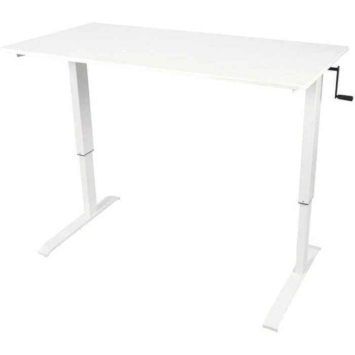 Luxor Schreibtisch SUD-C-W-160, Weiß, Manuell Verstellbar Mit Kurbel 160 X 75-115 X 80cm 6 Luxor Schreibtisch SUD-C-W-160, Weiß, Manuell Verstellbar Mit Kurbel 160 X 75-115 X 80cm – Bild 4