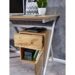 Wohnling Schreibtisch WL6.371, Eiche, Maße: 120 X 60cm -Geschäft Für Bürobedarf 919a1d82c87311ed8a7b624a13b6e1fb34c69fcf schreibtisch wohnling wl6.371 eiche