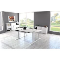 Kerkmann Schreibtisch Move 3, 3805, Weiß, Elektrisch Höhenverstellbar, 160 X 72-120 X 80cm -Geschäft Für Bürobedarf 94a0c2f450953f30fa87122f70403e6741ca585f schreibtisch kerkmann move 3 3805 weiss