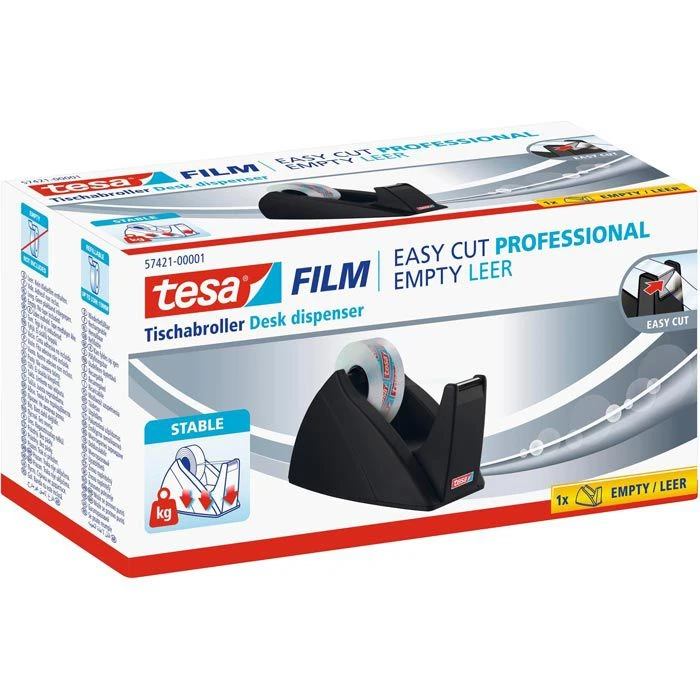 Tesa Klebefilmabroller 57421 Easy Cut, Schwarz, Tischabroller Für Kleberollen 19mm X 33m 6 Tesa Klebefilmabroller 57421 Easy Cut, Schwarz, Tischabroller Für Kleberollen 19mm X 33m – Bild 4
