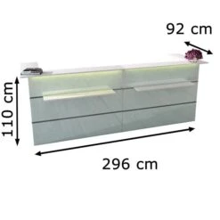 Kerkmann Empfangstheke Atlantis, Weiß / Weiß, Rezeption -Geschäft Für Bürobedarf 961ac8bed7e1f4591fc7347a4b0b20b518ad48e6 empfangstheke kerkmann atlantis