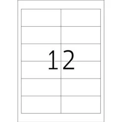 Herma Inkjet-Etiketten 4816, Special, Weiß, 97 X 42,3mm, Matt, 100 Blatt, 1200 Stück -Geschäft Für Bürobedarf 9b181c334ba11fcd66e12c3f99065ef310f1ea65 inkjet etiketten herma 4816 special weiss