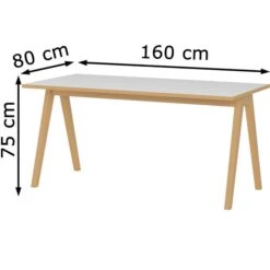 Germania Schreibtisch Helsinki 4173, Weiß, Skandinavisch, Maße: 160 X 80cm -Geschäft Für Bürobedarf 9daab9393d18eaba71a7d3af59217b118c1a0682 schreibtisch germania helsinki 4173 weiss