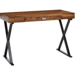 Wohnling Schreibtisch WL6.540, Sheesham, Maße: 120 X 55cm