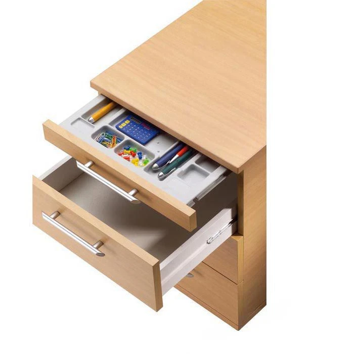 Hammerbacher Rollcontainer N-Serie, Holz, Buche, Mit 4 Schüben, Abschließbar, Tiefe 60cm 5 Hammerbacher Rollcontainer N-Serie, Holz, Buche, Mit 4 Schüben, Abschließbar, Tiefe 60cm – Bild 3