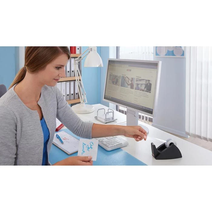 Tesa Klebefilmabroller 57421 Easy Cut, Schwarz, Tischabroller Für Kleberollen 19mm X 33m 4 Tesa Klebefilmabroller 57421 Easy Cut, Schwarz, Tischabroller Für Kleberollen 19mm X 33m – Bild 2