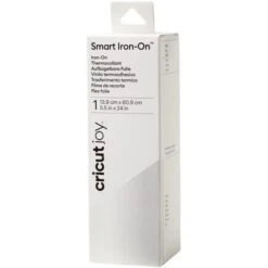 Cricut Plotterfolie Joy 2008050 Smart Iron-On, 13,9 X 60,9 Cm, Flexfolie Zum Aufbügeln, Weiß