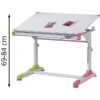 Inter-Link Kinderschreibtisch 2Colorido, Höhenverstellbar, 100 X 69-84 X 66cm, Weiß